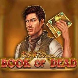 Book of Dead online game logo by Play'n GO on roulettinocasinoo.com
