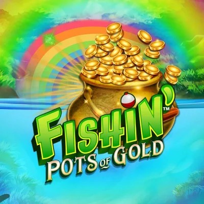 Fishin Pots Of Gold logo by Gameburger Studios at Roulettino Casino