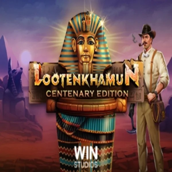 Loot'en Khamun the Dead Sea Scrolls online game logo by Win Studios on roulettinocasinoo.com