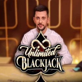 Unlimited Blackjack logo – Live Casino by Ezugi at Roulettino Casino